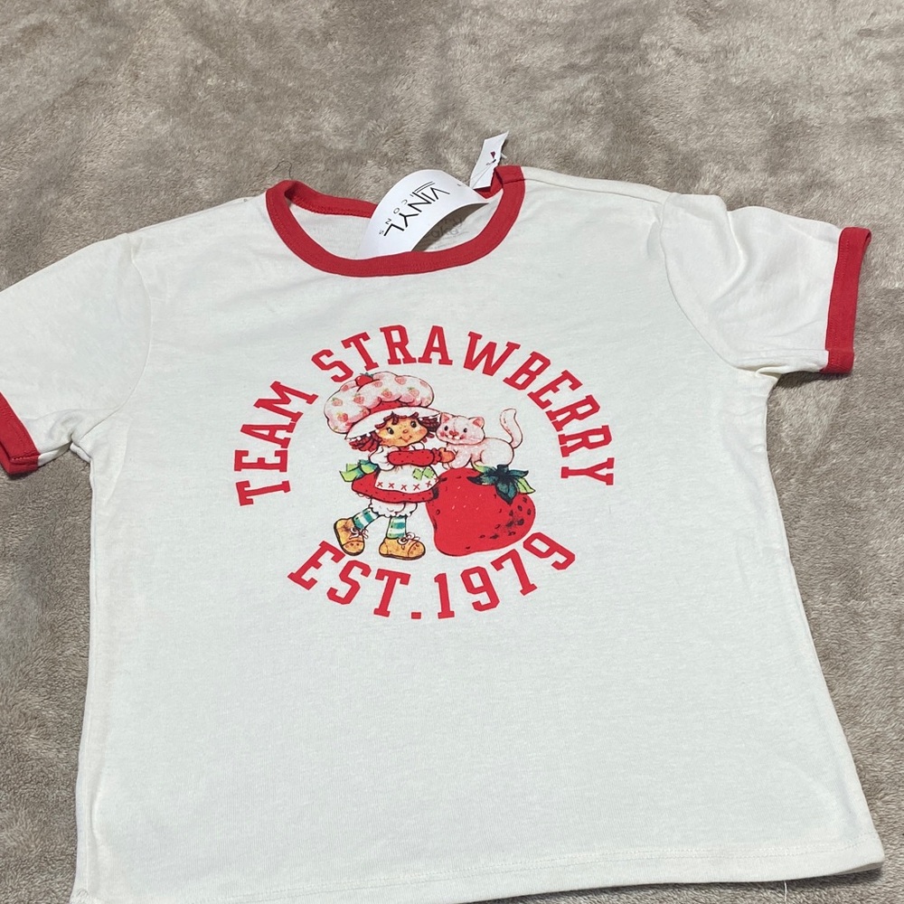 Strawberry shortcake White and Red T-Shirt
